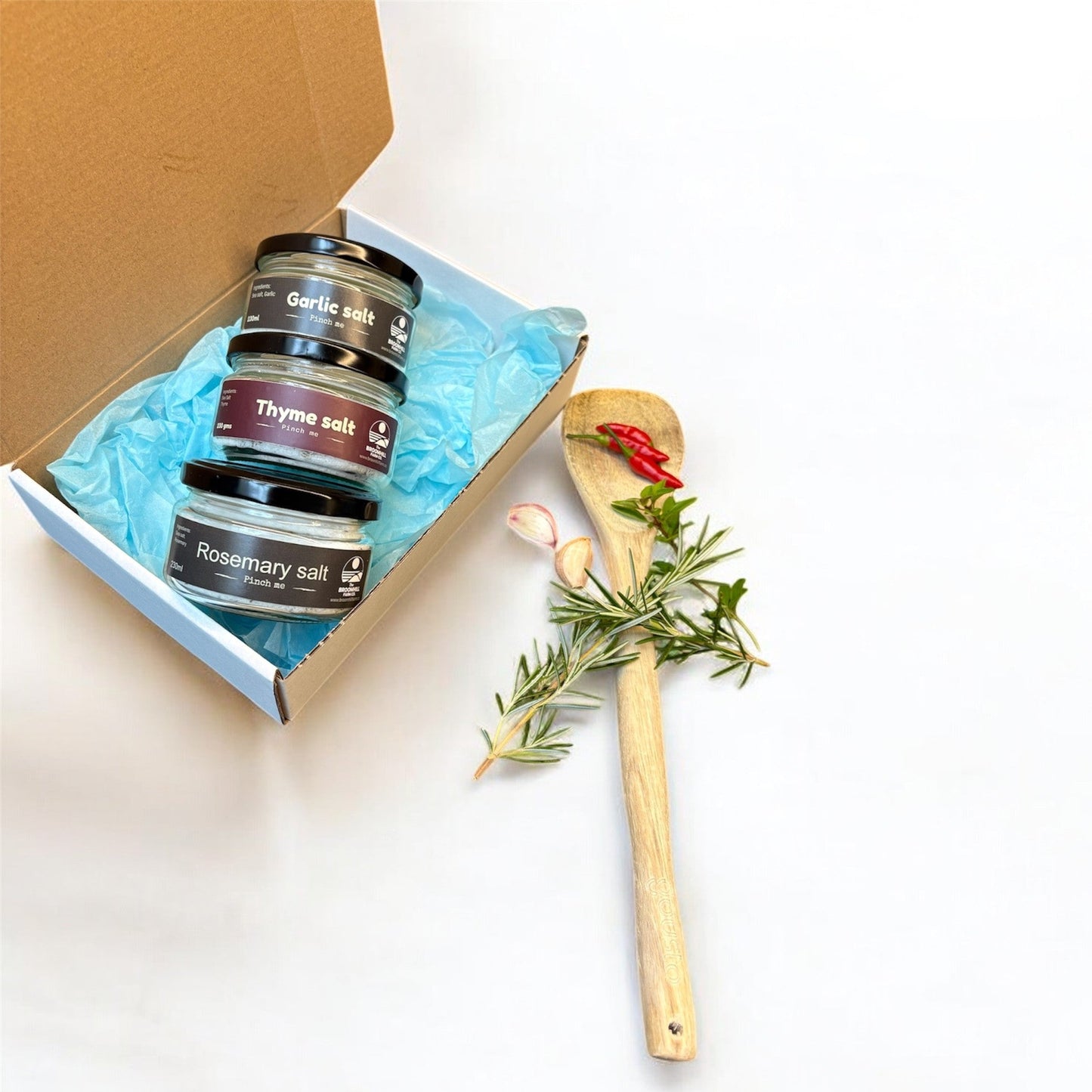 The Confident Cook Collection  - Pinch Me set of 3 sea salts + FREE digital cookbook (normally £9.99)