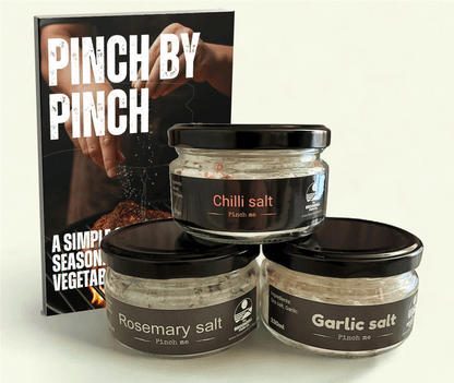 Pinch Me set of 3 sea salts + FREE digital cookbook (normally £9.99)