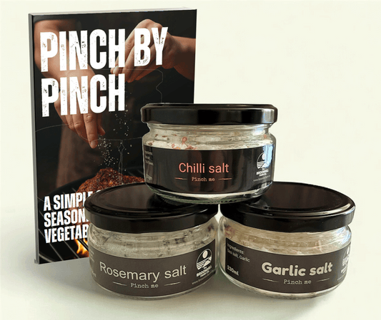 Pinch Me set of 3 sea salts + FREE digital cookbook (normally £9.99)
