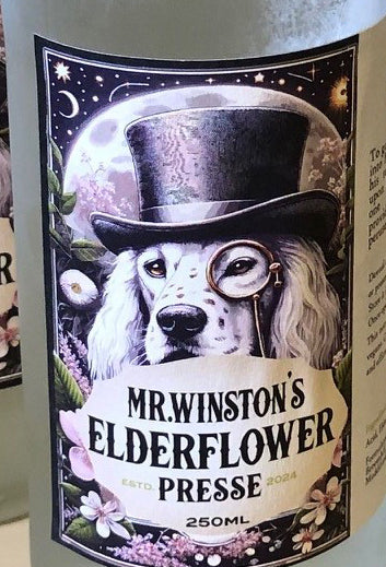 Mr Winston's sparkling Elderflower Pressé