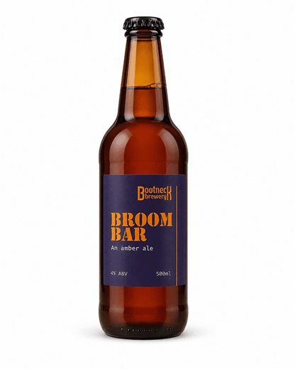 Broombar 4% Amber Ale 500ml - North Devon craft beer