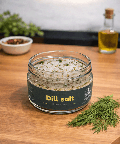 The Farm Kitchen Collection- Six herb salts and two bottles of apple cider vinegar