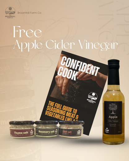 The Confident Cook Collection  - 3 sea salts + digital "Confident Cook" guide + Free Apple Cider Vinegar