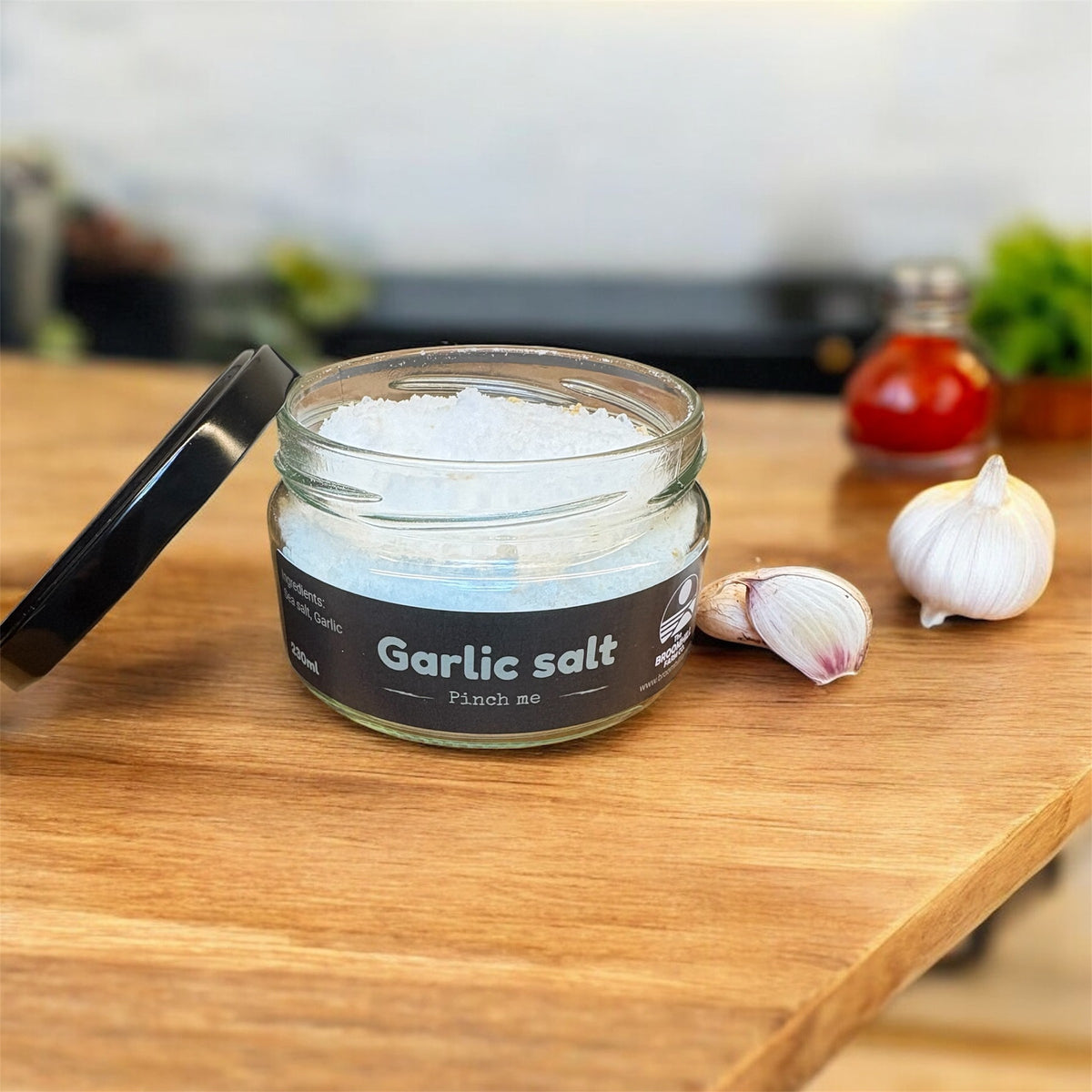 Garlic Salt - Gorgeously Garlicky - large 230gm jar