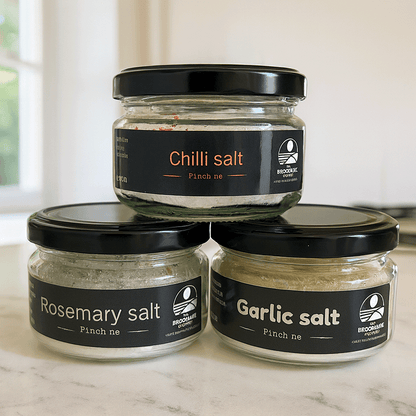 Pinch Me set of 3 sea salts + FREE digital cookbook (normally £9.99)