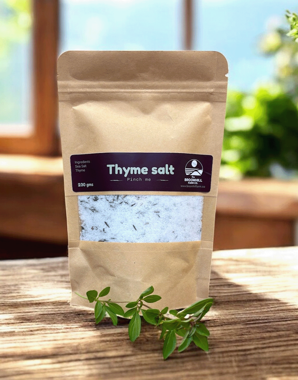 Thyme Herb Salt Refill | Classic Savoury Sea Salt
