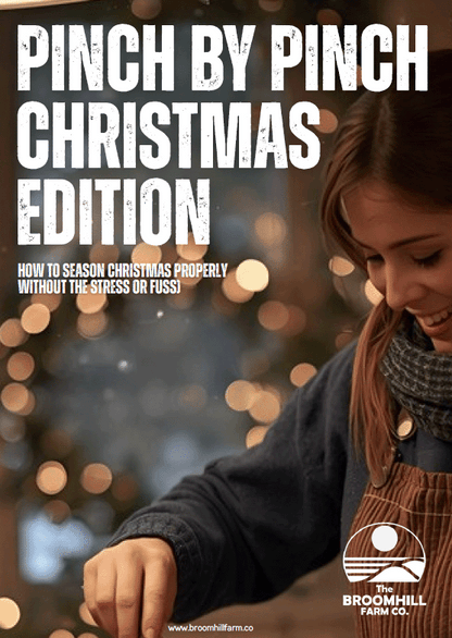 Pinch by Pinch digital seasoning guide - Christmas Edition with free jar of Rosemary Salt